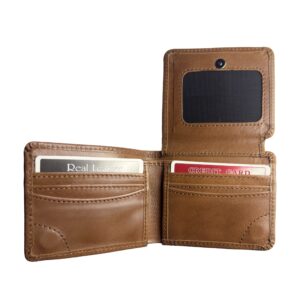 Luxury leather bifold wallet for Men Tuftox MagnFold Flap